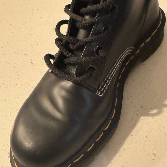 Dr. Martens Black Combat Boots with Pink Eyelets - Picture 14 of 14